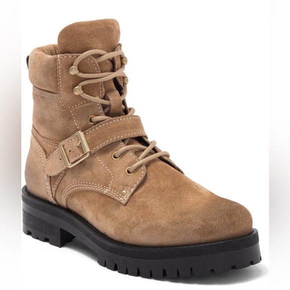 All Saints Paulina Suede Buckle Boot